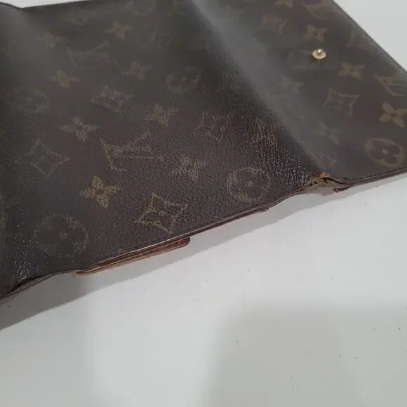 Louis Vuitton Monogram Porte Tresor Long Wallet Trifold Envelope Brown Large - Picture 10 of 15
